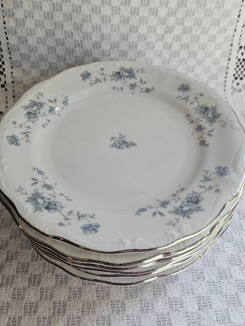 Johann Haviland Blue Garland Plates